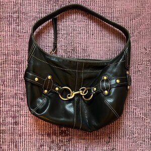 Vintage Coach Ergo Black Leather Great Condition